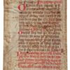 Two Leaves from a Rental Book (Gültbuch) for a Monastery or Collegiate Church, perhaps the Benedictine abbey in Sankt Lambrecht, Austria manuscript on vellum Austria, C14th