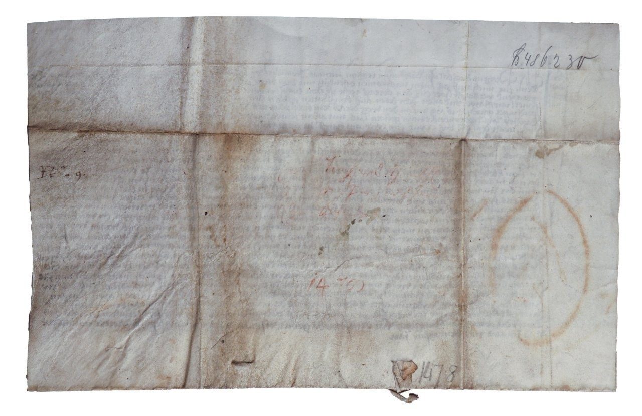 Property Deed for a House and Garden at Deggendorf, with Building Rights and Ecclesiastical Rent In Old High German, manuscript on vellum