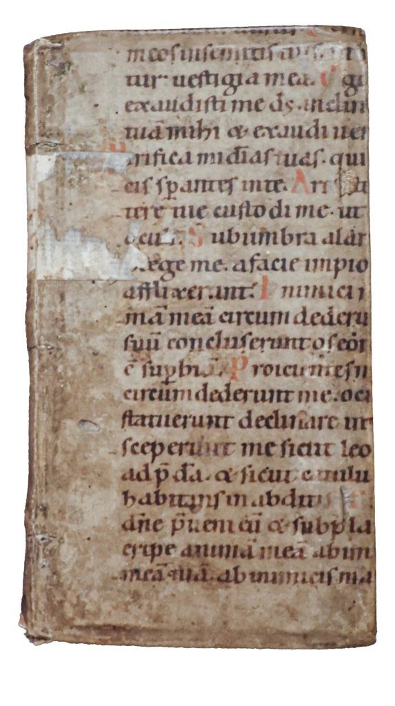 German Romanesque Psalter (first half of the twelfth century), preserved as the original binding of Ioannes a Iesu Maria, Stimulus Compunctionis. Cologne, 1611.