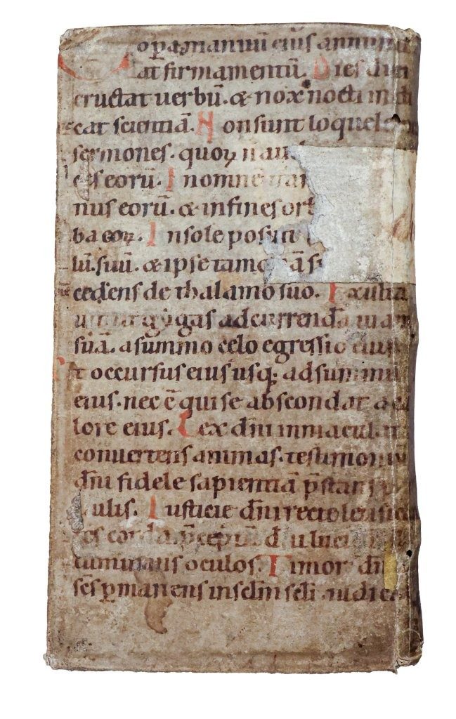 German Romanesque Psalter (first half of the twelfth century), preserved as the original binding of Ioannes a Iesu Maria, Stimulus Compunctionis. Cologne, 1611.