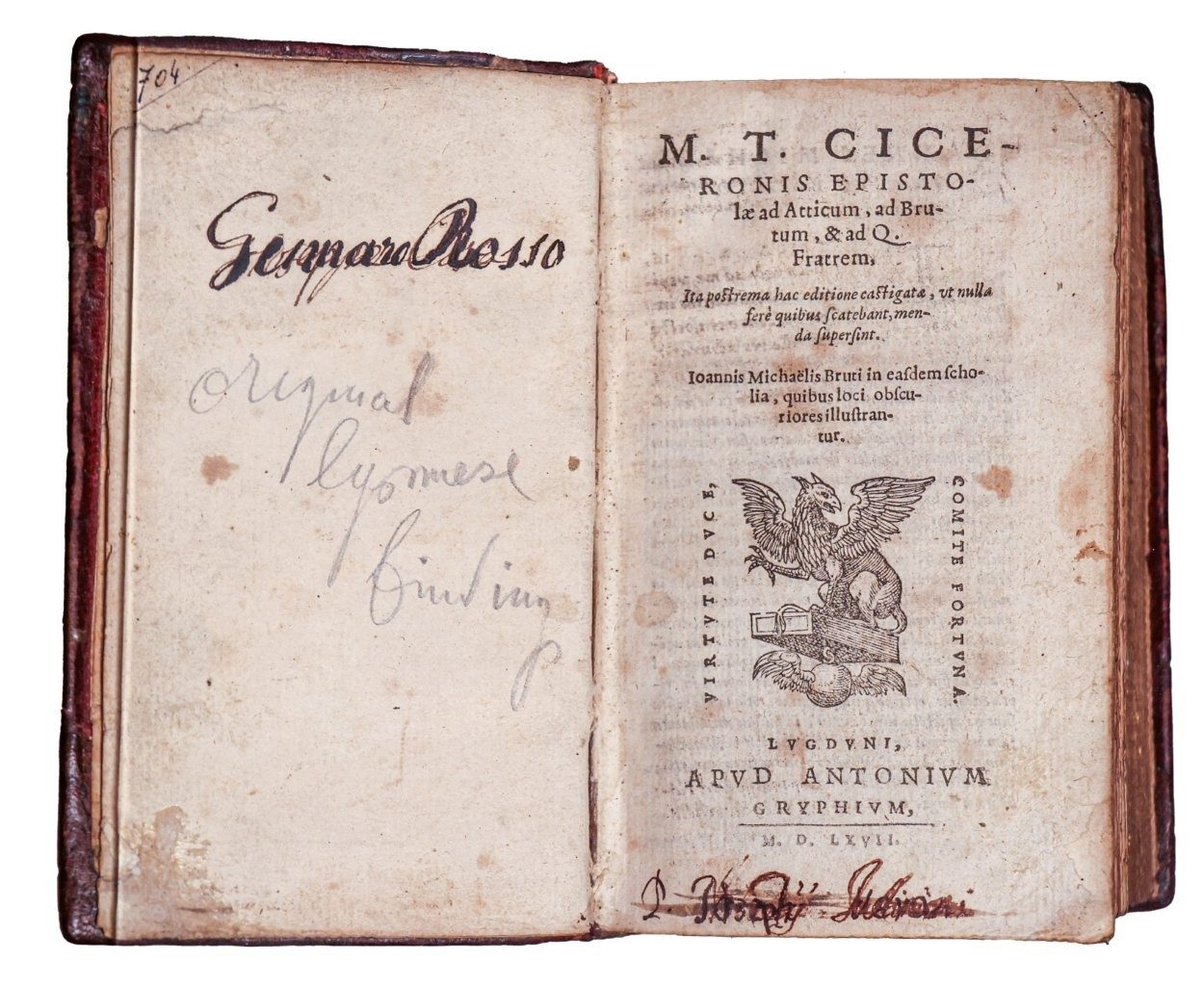 An Exquisite Lyonese Renaissance Arabesque Binding for Cicero’s Epistolae ad Atticum An Exquisite Lyonese Renaissance Arabesque Binding for Cicero’s Epistolae ad Atticum