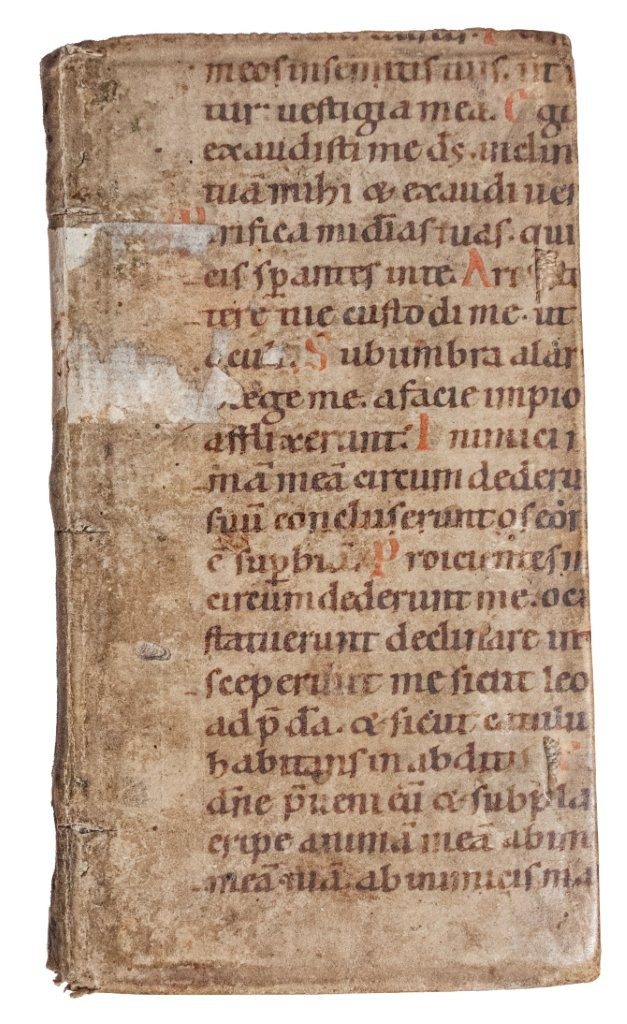 German Romanesque Psalter (first half of the twelfth century), preserved as the original binding of Ioannes a Iesu Maria, Stimulus Compunctionis. Cologne, 1611.