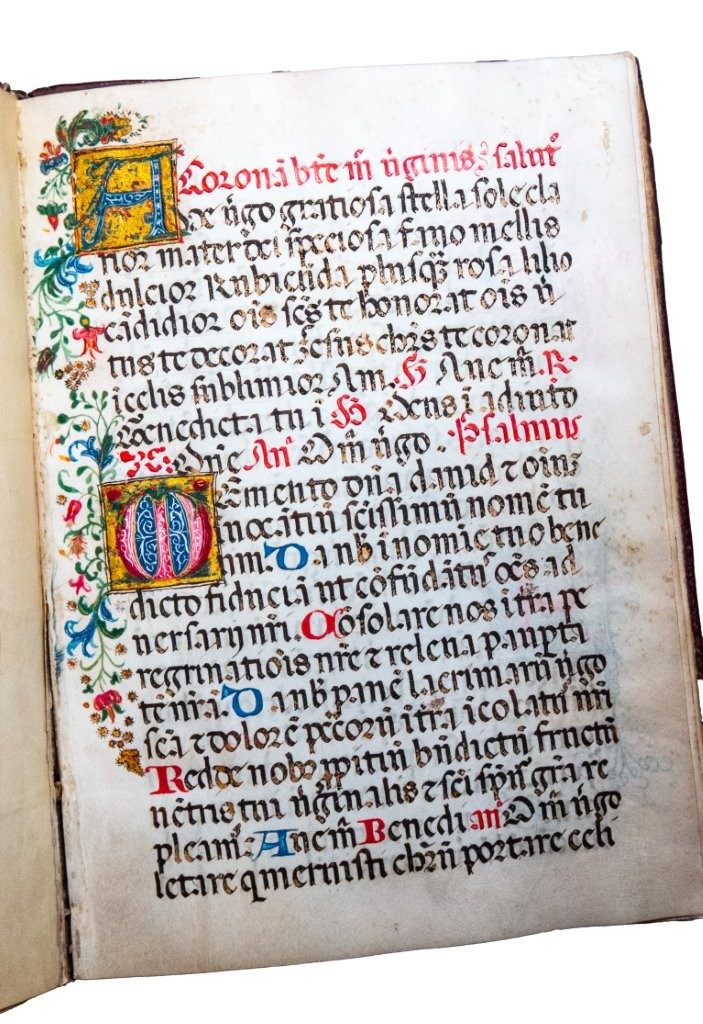Jewel-like illuminated Spanish Benedictine prayer book, late C15th