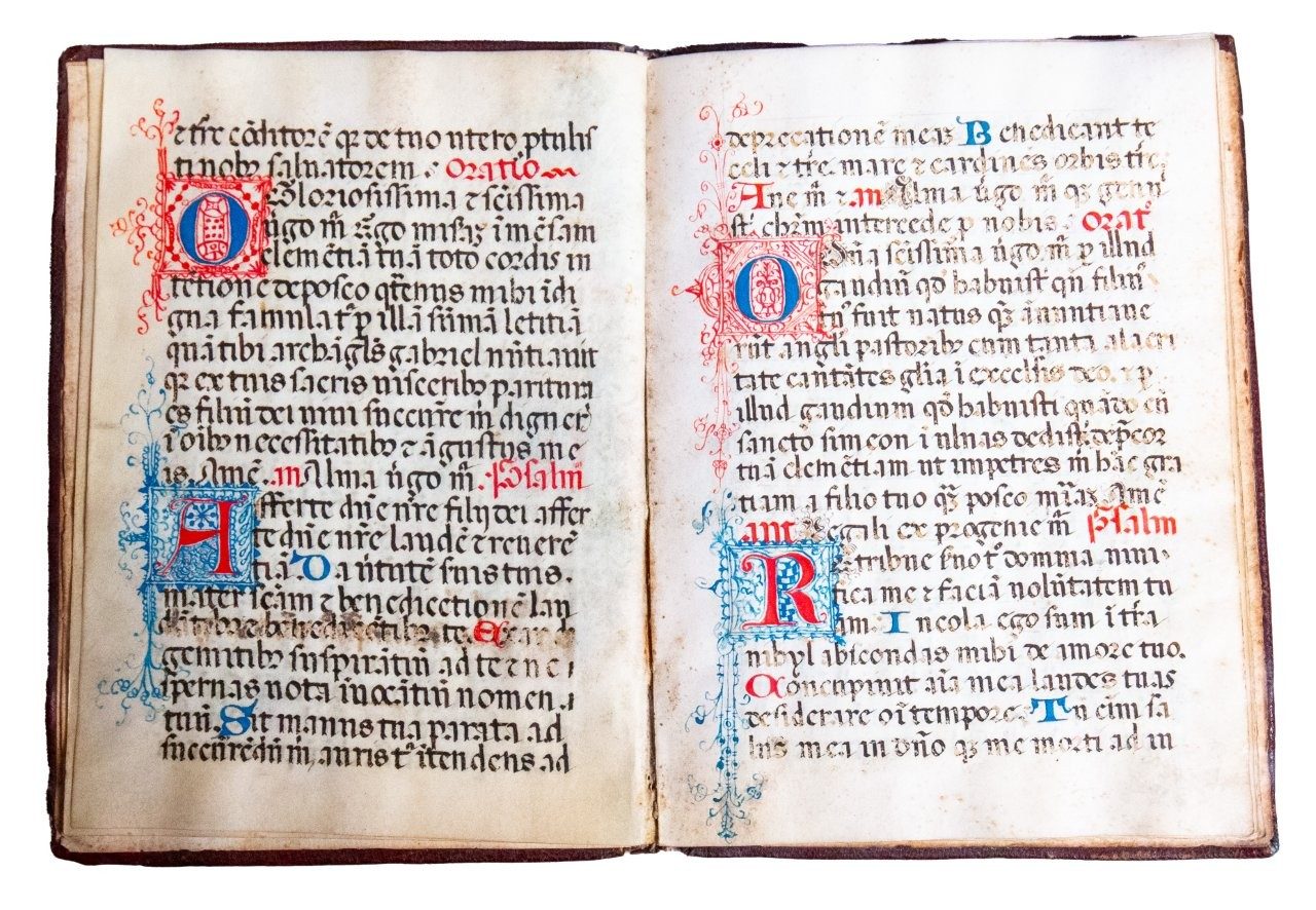 Jewel-like illuminated Spanish Benedictine prayer book, late C15th