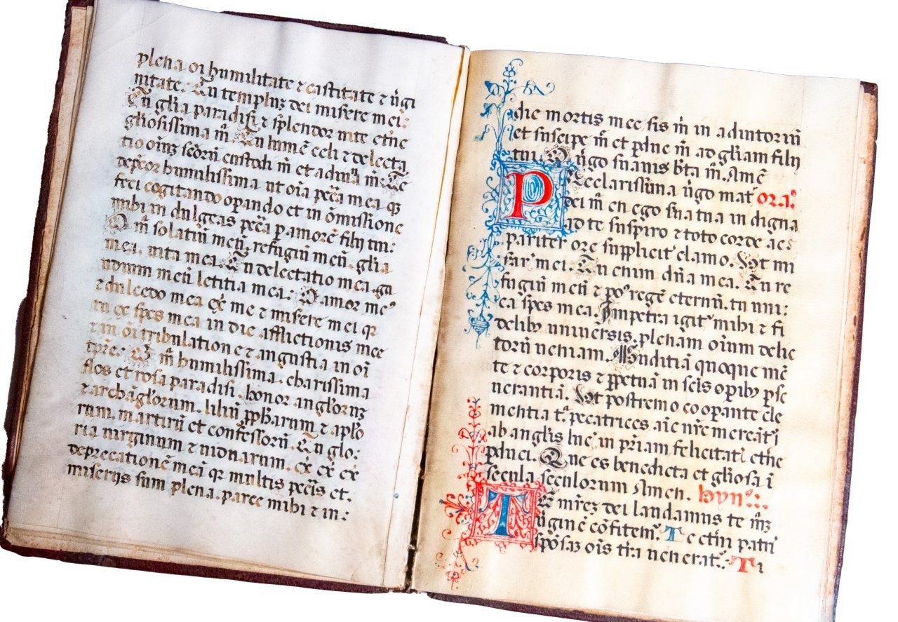 Jewel-like illuminated Spanish Benedictine prayer book, late C15th