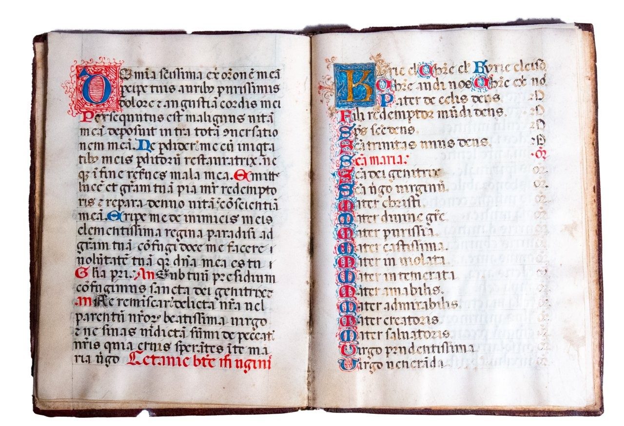 Jewel-like illuminated Spanish Benedictine prayer book, late C15th